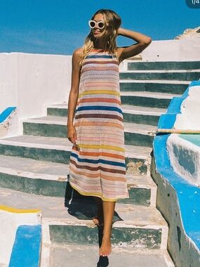 NWT Mister Zimi Poolside Dress in Beach Stripe